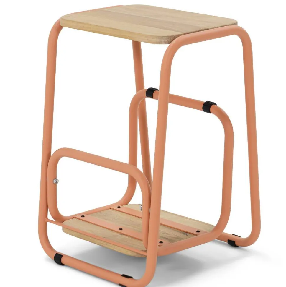 Skandi Beistelltisch mit zwei Ablagen - Elhera