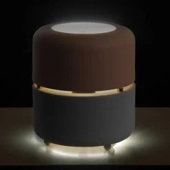 Skandi Design Tischleuchte in Rosa & Grau - Aglio