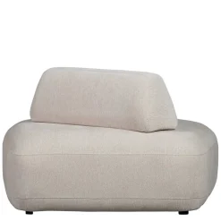 Skandi Designsessel in Beige Strukturstoff - Samuele