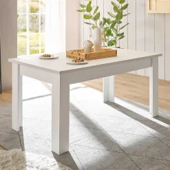 Skandi Esszimmertisch in weißer Holzoptik Pinie - Liancos