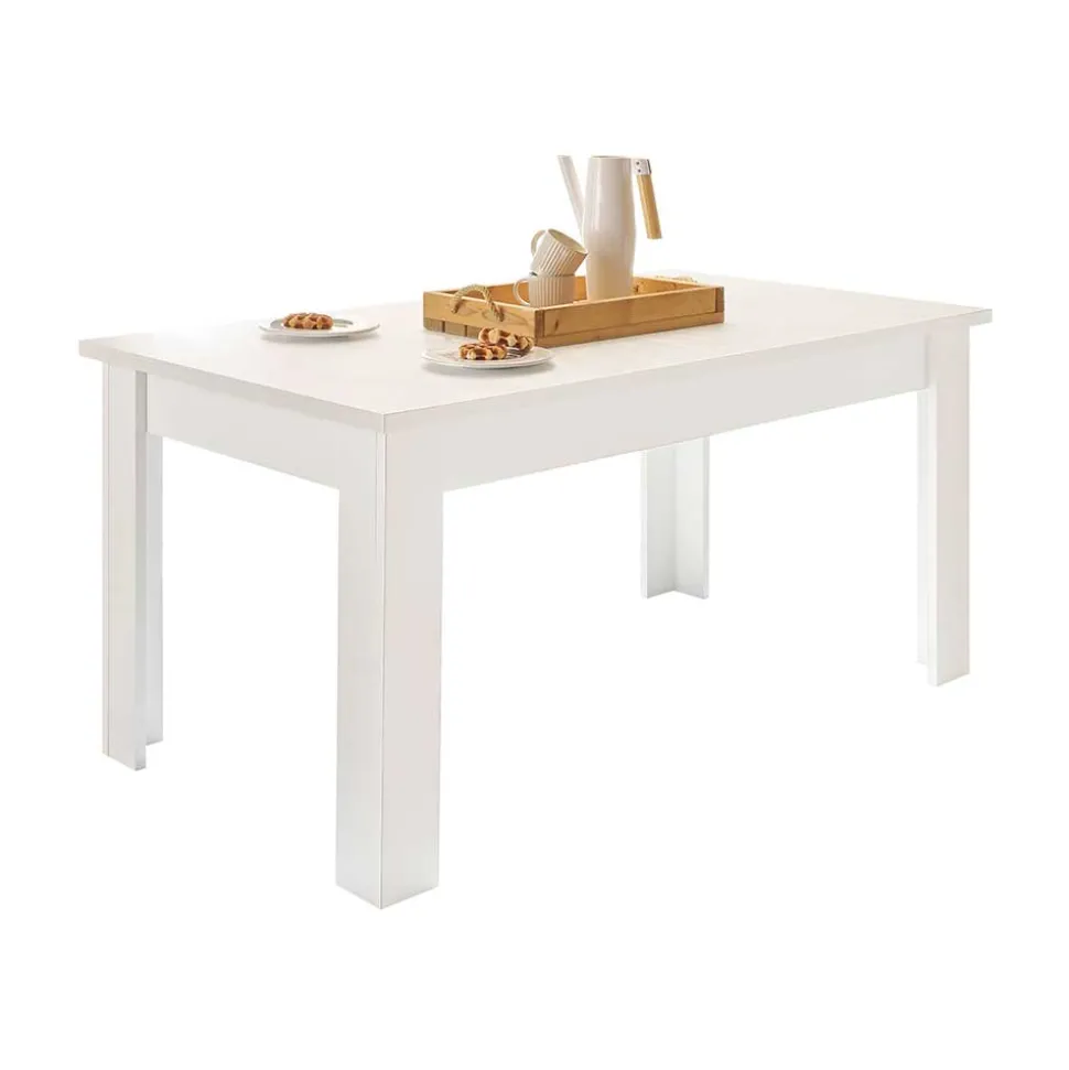 Skandi Esszimmertisch in weißer Holzoptik Pinie - Liancos
