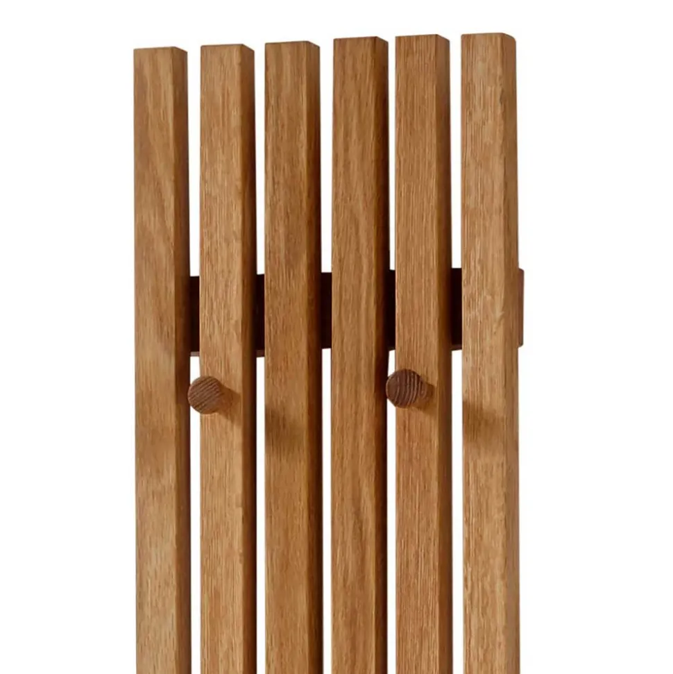 Skandi Garderobenpaneel aus Eiche Massivholz - Artensian