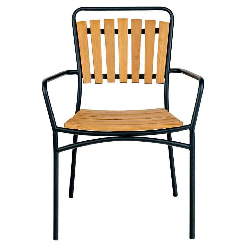 Skandi Garten-Essgruppe aus Teak - Farmer (fünfteilig)