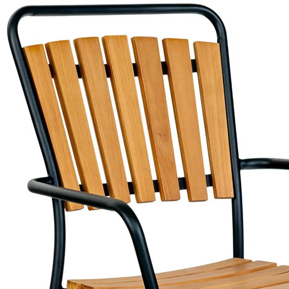 Skandi Garten-Essgruppe aus Teak - Farmer (fünfteilig)