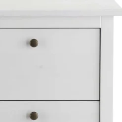 Skandi Hochkommode in Weiß lackiert - Astinion