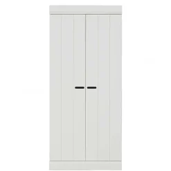 Skandi Kleiderschrank in Weiß - Mattressa I