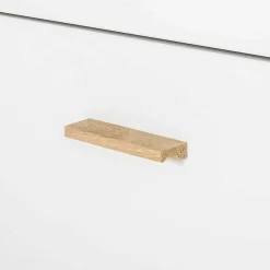 Skandi Kommode in Weiß mit Eiche - Gazona