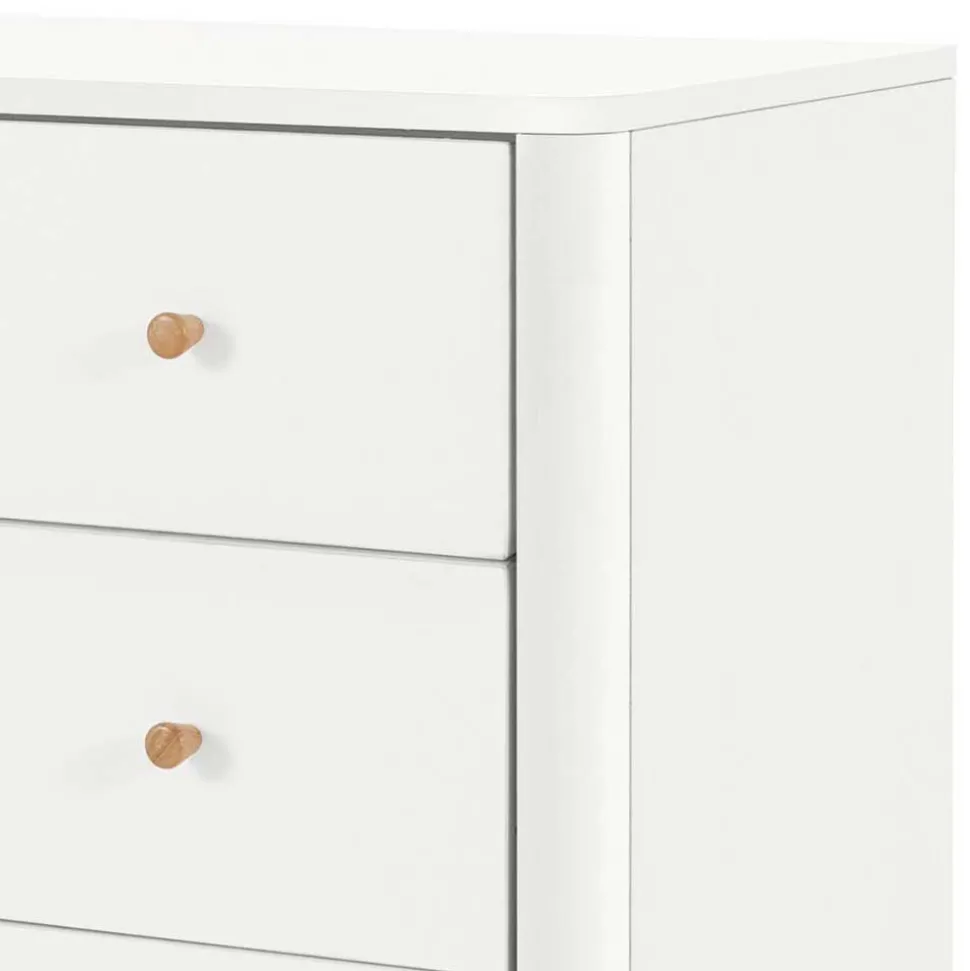 Skandi Kommode in Weiß und Holzoptik - Syria
