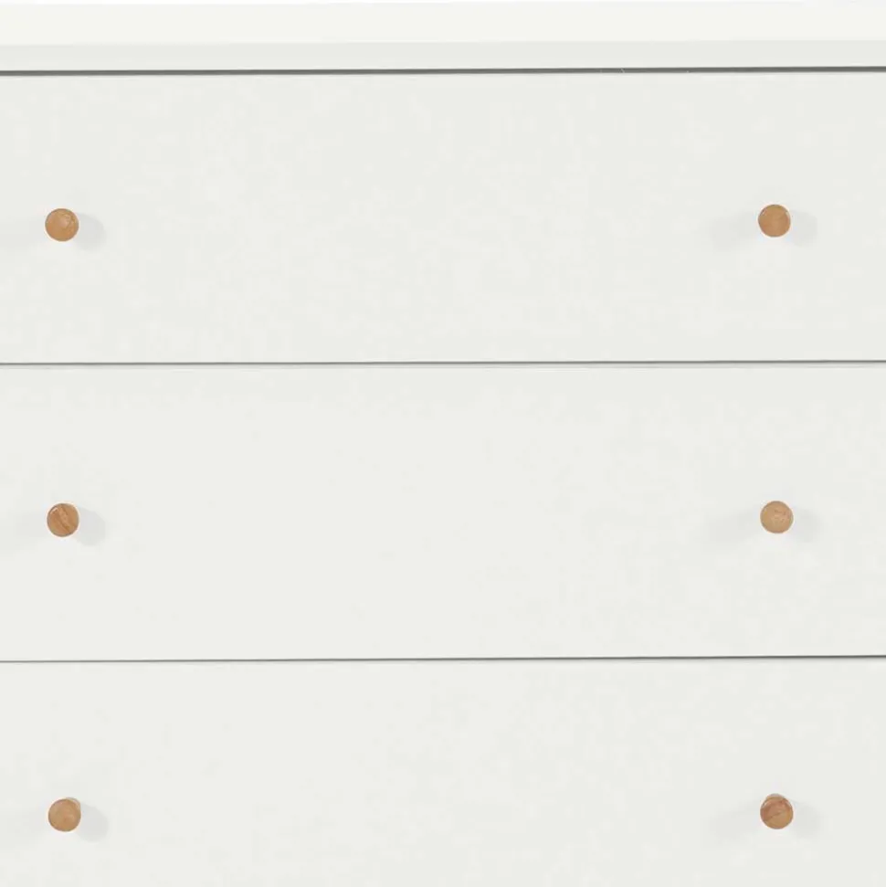 Skandi Kommode in Weiß und Holzoptik - Syria