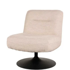 Skandi Loungesessel mit Tellerfuß Drehgestell - Haenja