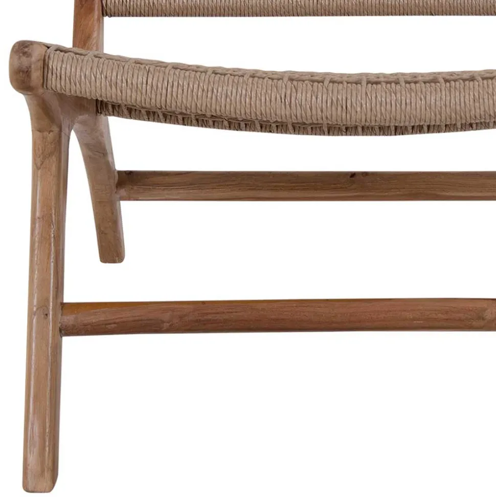 Skandi Loungestuhl aus Kordel Geflecht - Yannick