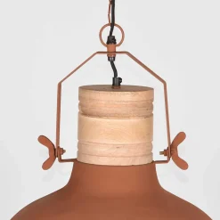 Skandi Pendelampe in Rost Braun Metall - Adagiona
