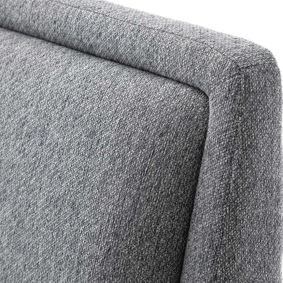 Skandi Polsterbett in Grau Stoff - Optica