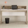 Skandi Schreibtisch in Eiche Optik und Weiß - Ovidio