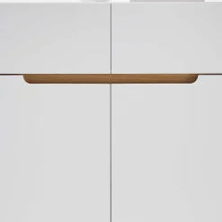 Skandi Schuhschrank in Weiß & Eiche - Blacingo