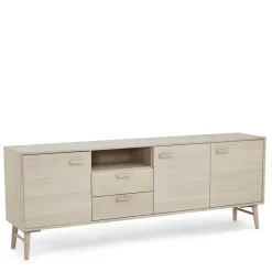 Skandi Sideboard in Eiche Weiß - Lametla