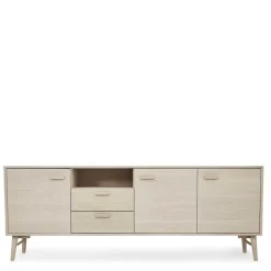 Skandi Sideboard in Eiche Weiß - Lametla