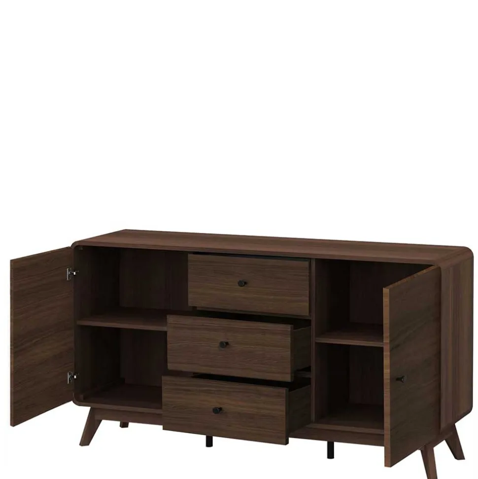 Skandi Sideboard in Walnuss Optik - Pastilla