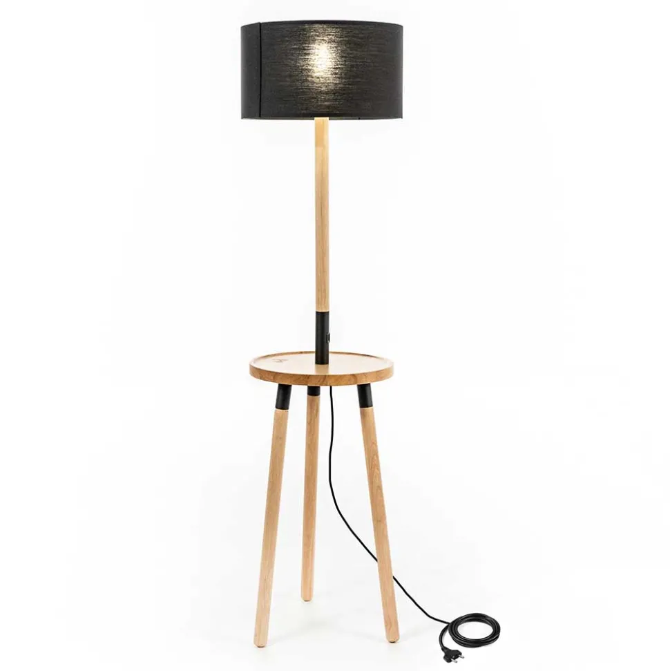 Skandi Stehlampe mit Ablage - Avigano