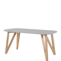 Skandi Tischgruppe mit Armlehnstühlen - Lusa (fünfteilig)