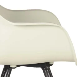 Skandi Tischsessel in Hellgrau & Schwarz - Naviron (2er Set)