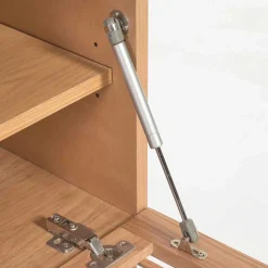 Skandi TV Lowboard mit Lamellen Klapptüren - Azuro