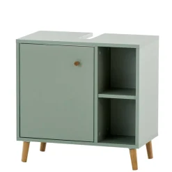 Skandi Waschbeckenunterschrank in Graugrün - Vereny