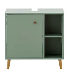 Skandi Waschbeckenunterschrank in Graugrün - Vereny