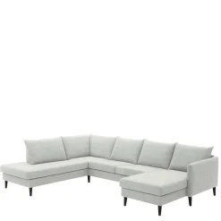 Skandi Wohnlandschaft in U-Form - offwhite - Udessa