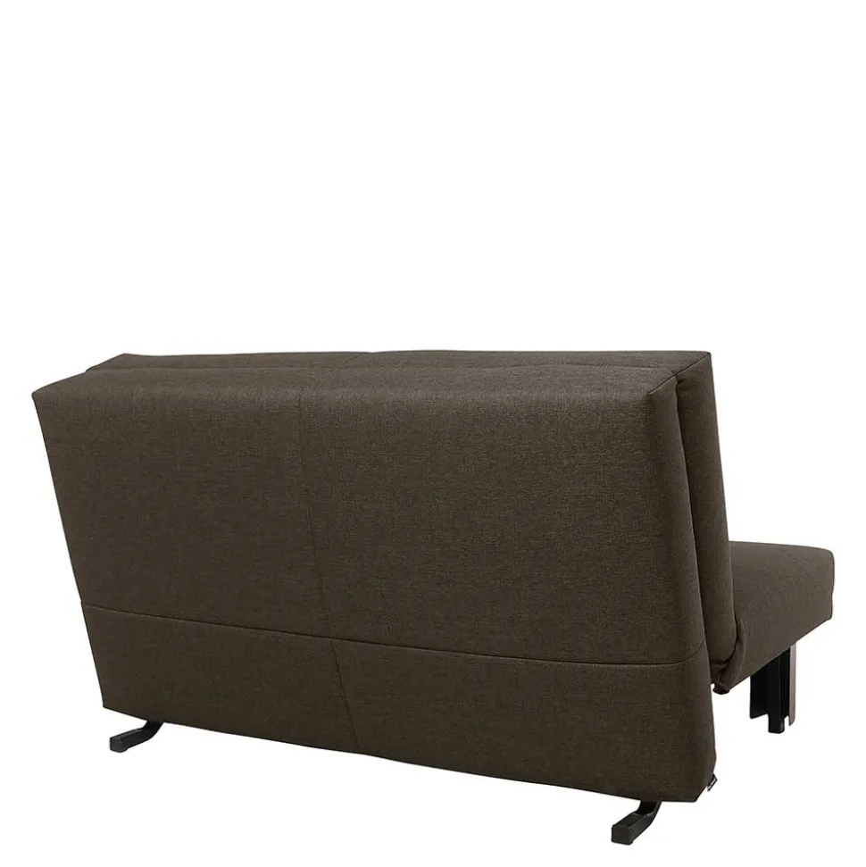 Sofa mit Bettfunktion in Braun mit Schwarz - Amor