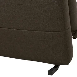 Sofa mit Bettfunktion in Braun mit Schwarz - Amor