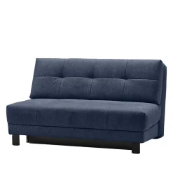Sofa mit Bettfunktion in Blau Webstoff - Sulara