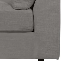 Sofamodul mit Rundung links in Grau - Gregg