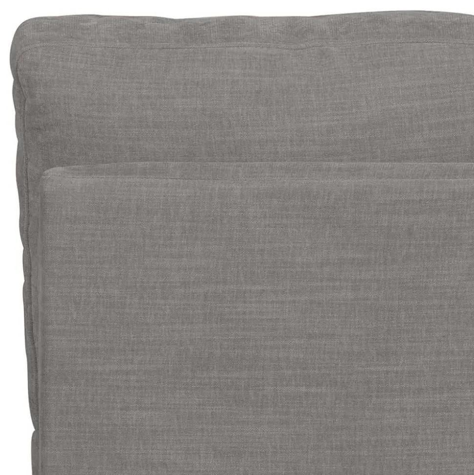 Sofamodul mit Rundung links in Grau - Gregg