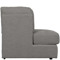 Sofamodul mit Rundung links in Grau - Gregg