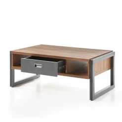 Sofatisch Rompira in Eiche dunkel Schiefer Grau