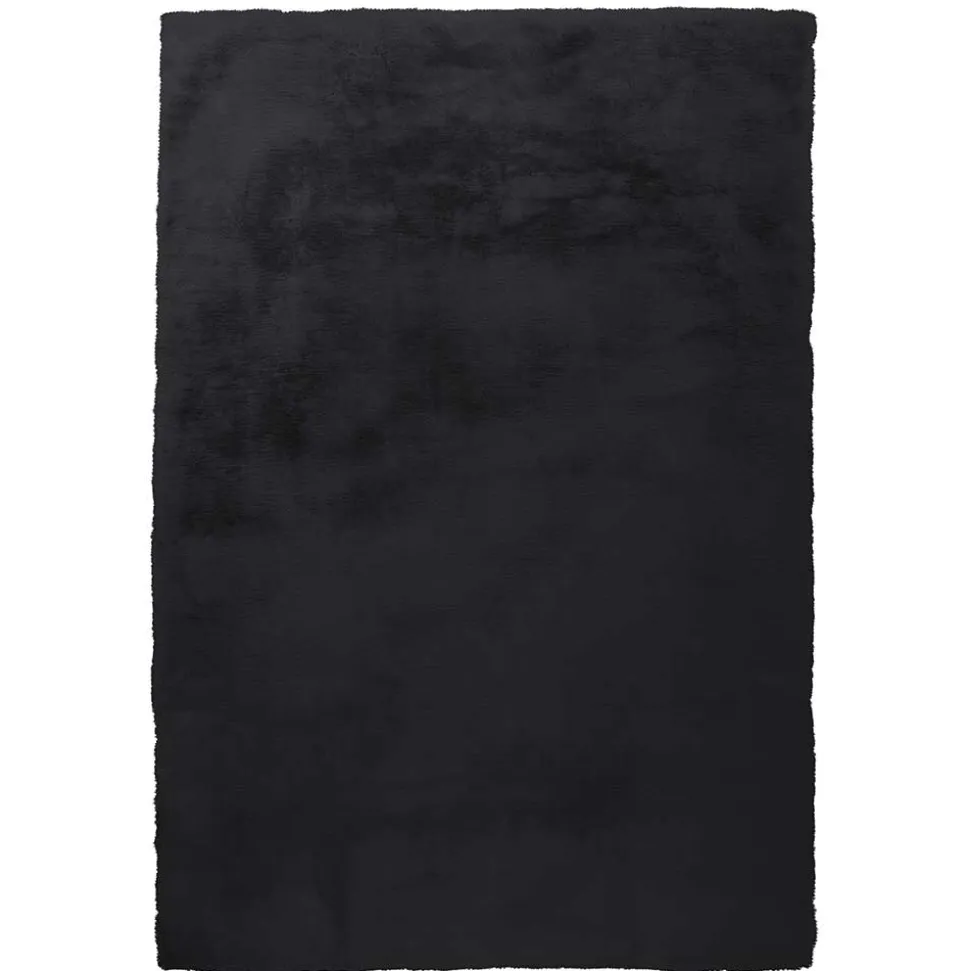 Softer Kunstfellteppich in Anthrazit - Mectilda