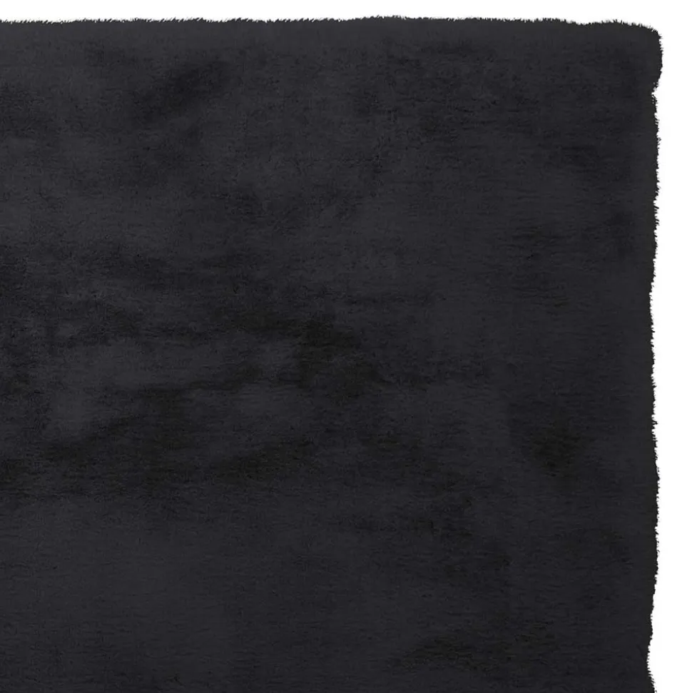 Softer Kunstfellteppich in Anthrazit - Mectilda