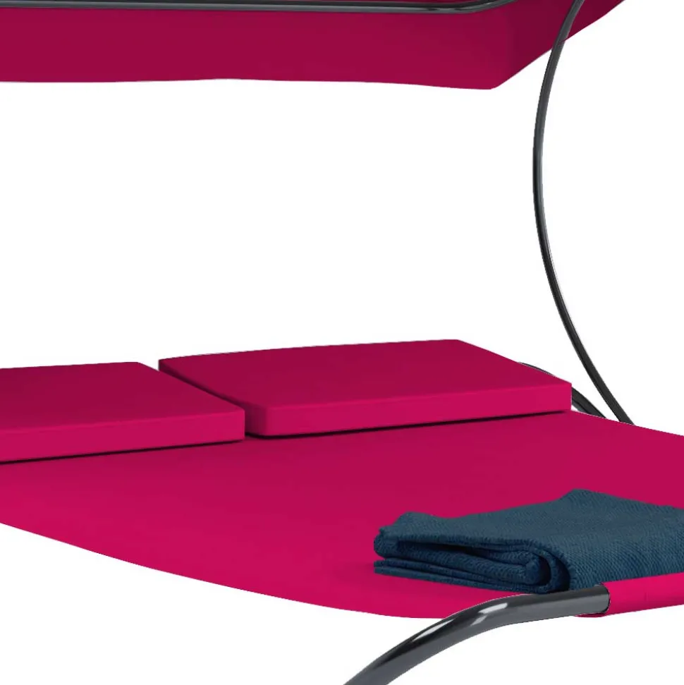 Sonnenliege für zwei Personen in Rot - Conopca