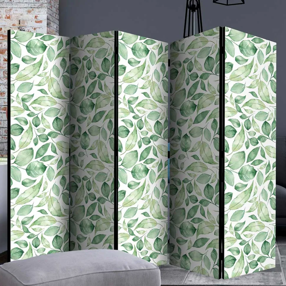 Spanische Trennwand aus Leinwand & Fichtenholz - Xorian