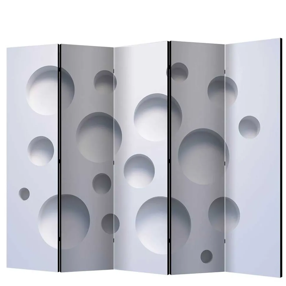 Spanische Trennwand bedruckt - 3D Kreise - Emiliano