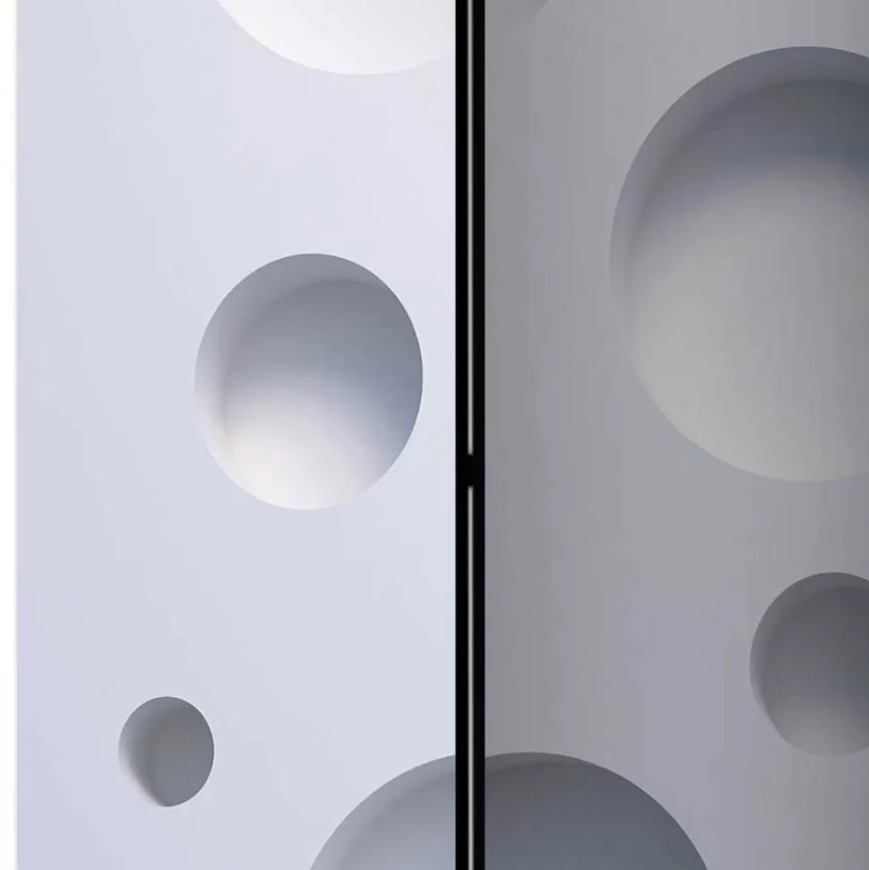 Spanische Trennwand bedruckt - 3D Kreise - Emiliano