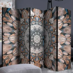 Spanische Trennwand mit Mandala Motiv bedruckt - Waykiko