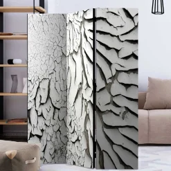 Spanische Wand aus Leinwand & Holz Fichte - Krispa