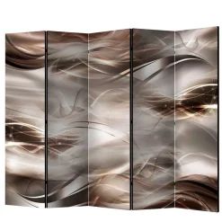 Spanische Wand in Braun & Hellgrau bedruckt - Dennja