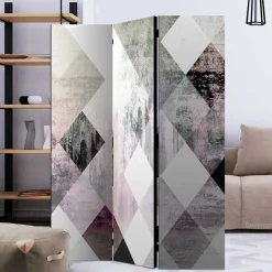 Spanische Wand mit Rauten Muster bedruckt - Siboramus