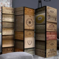 Spanischer Raumteiler mit Fotodruck - Santorina