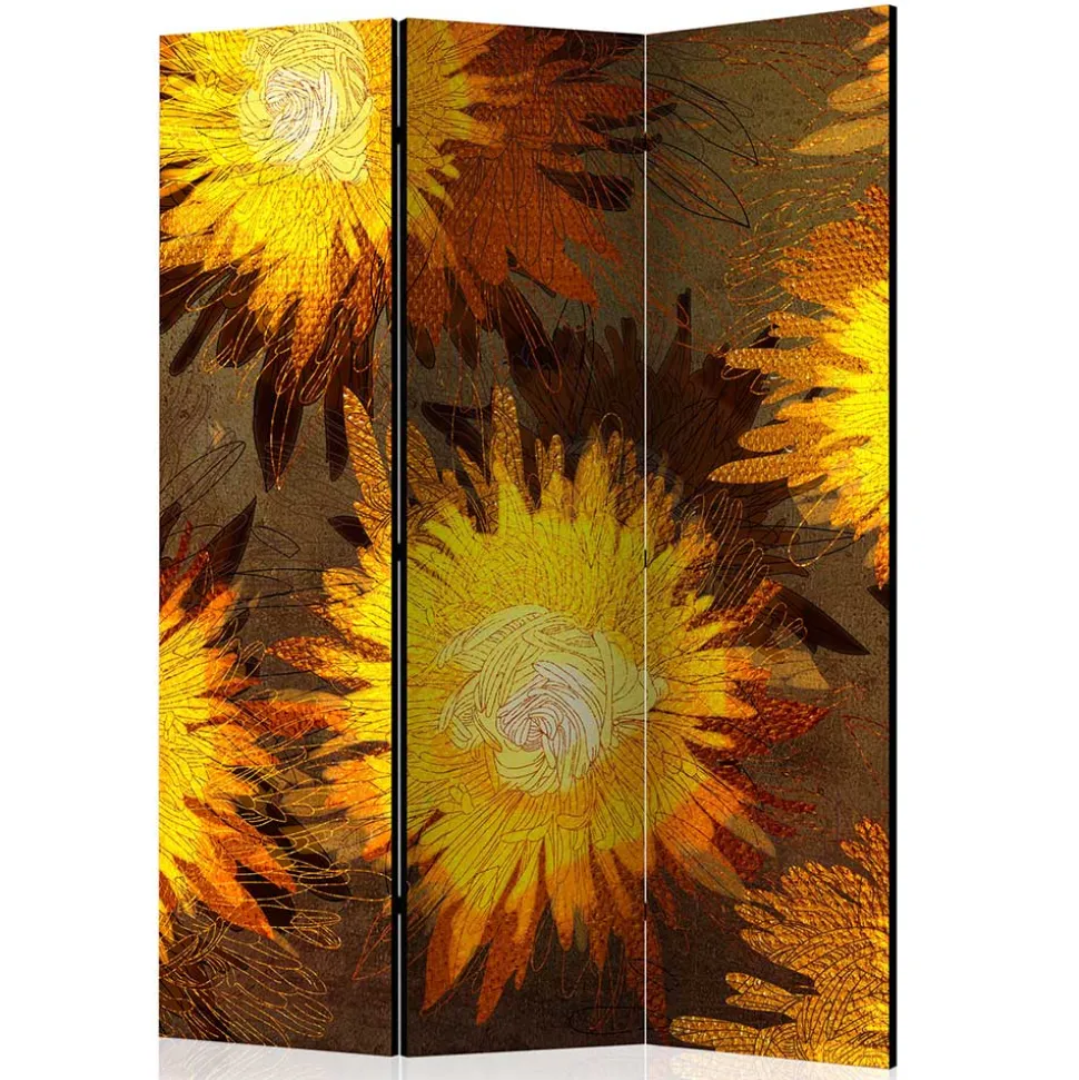 Spanischer Raumteiler mit Sonnenblumen Kunstmotiv - Loazin