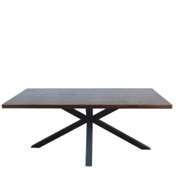 Spider Esstisch & Samt Armlehnstühle - Mendoza (fünfteilig)