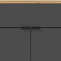 Spiegel & Hänge-Kommode & Garderobe - Sidgarus (dreiteilig)